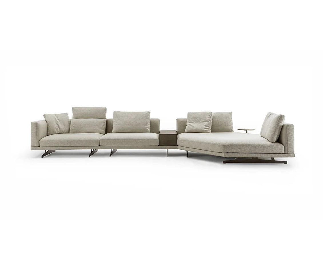 Horizon Sectional Sofa by Frigerio modular designer sectional with deep seating and contemporary Italian design | Casa Design Group
