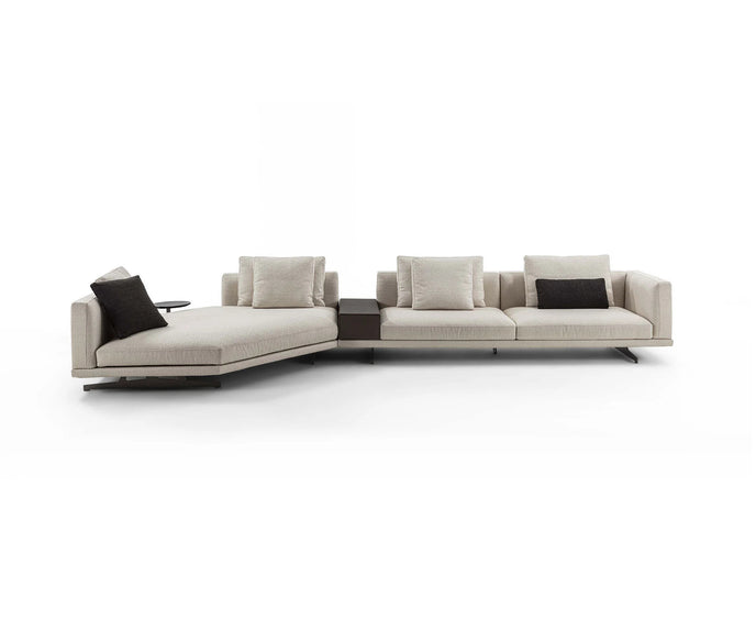 Horizon Sectional Sofa by Frigerio modular designer sectional with deep seating and contemporary Italian design | Casa Design Group