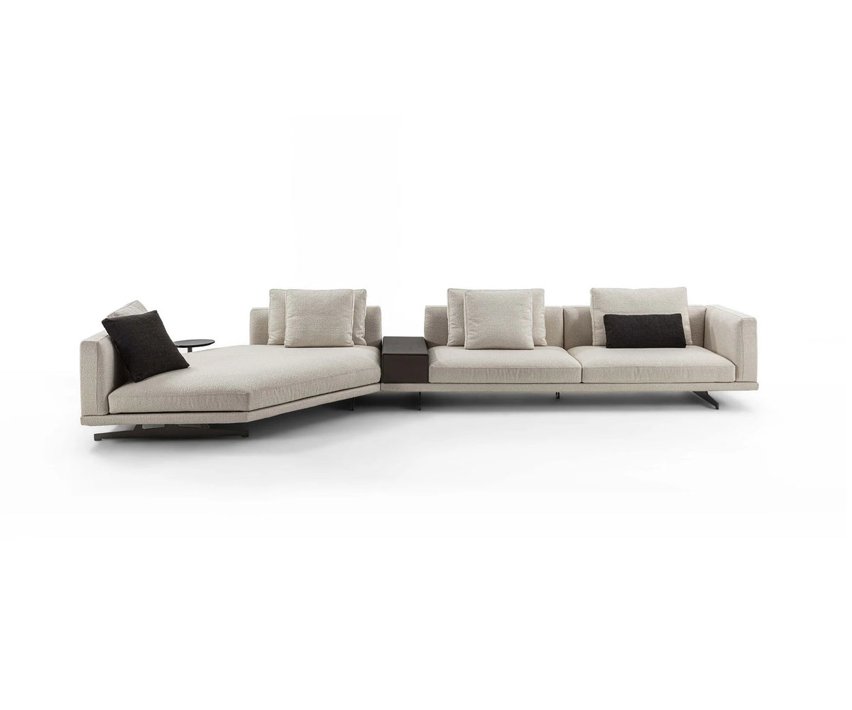 Horizon Sectional Sofa by Frigerio modular designer sectional with deep seating and contemporary Italian design | Casa Design Group