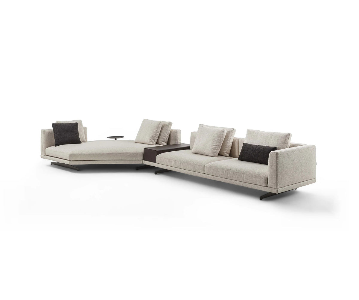 Horizon Sectional Sofa by Frigerio modular designer sectional with deep seating and contemporary Italian design | Casa Design Group