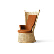 Hotte Lounge Chair by Cassina designed by Philippe Starck with a sculptural high back and upholstered seat.