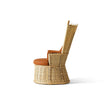 Hotte Lounge Chair by Cassina designed by Philippe Starck with a sculptural high back and upholstered seat.