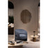 Incanto marble and metal coffee table by Rugiano with overlapping organic tops and a cylindrical base.
