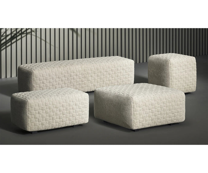 Bonaldo Intrecci Elegant Upholstered Pouf | Casa Design Group