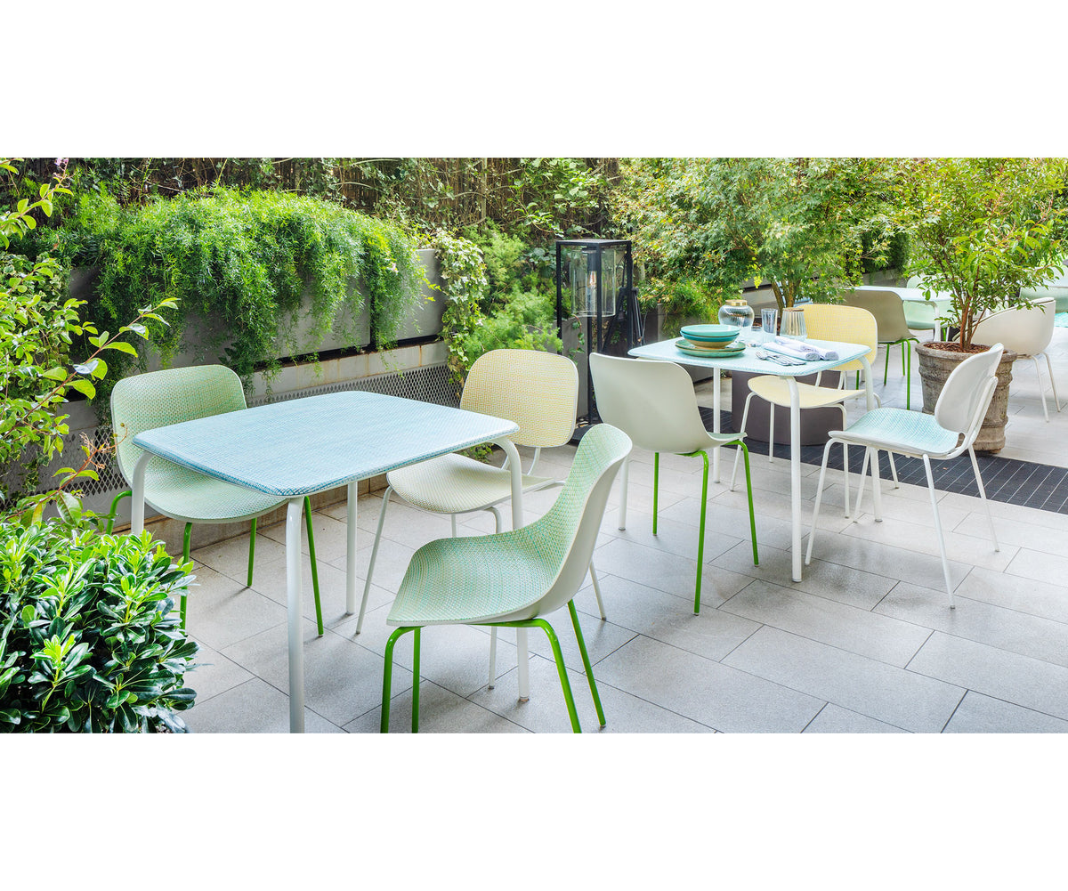 Stainless Steel Base Iole Outdoor Dining Chair by Paola Lenti | Casa Design Group