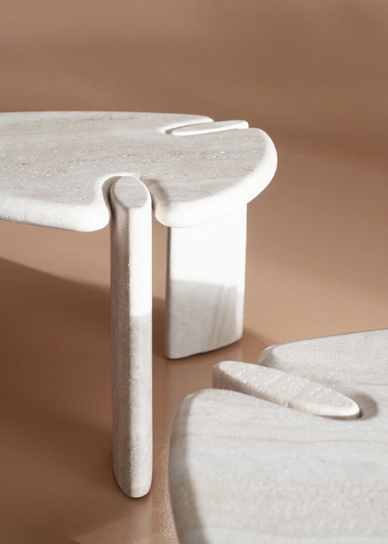 Isamu Stone Coffee Table by Roberto Lazzeroni for Baxter | Casa Design Group