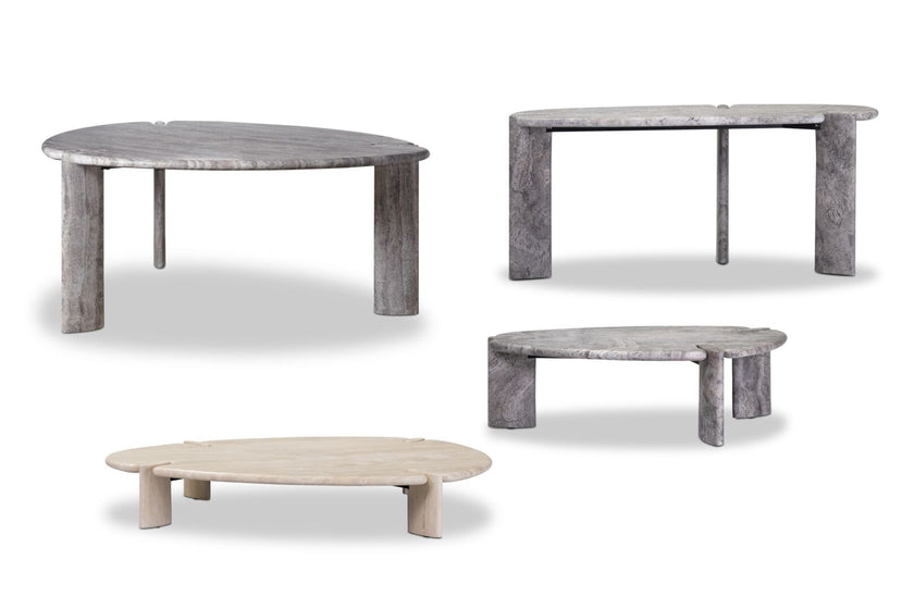Isamu Stone Coffee Table by Roberto Lazzeroni for Baxter | Casa Design Group