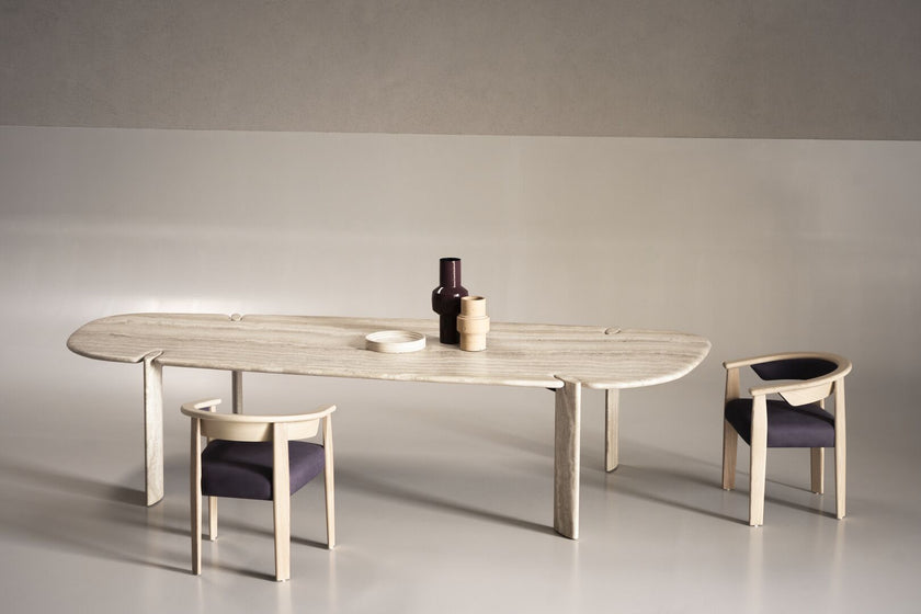Isamu Stone Dining Table by Roberto Lazzeroni for Baxter | Casa Design Group