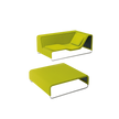 Contemporary Island Outdoor Pouf by Paola Lenti Ideal for Outdoor Seating Casa Design Group