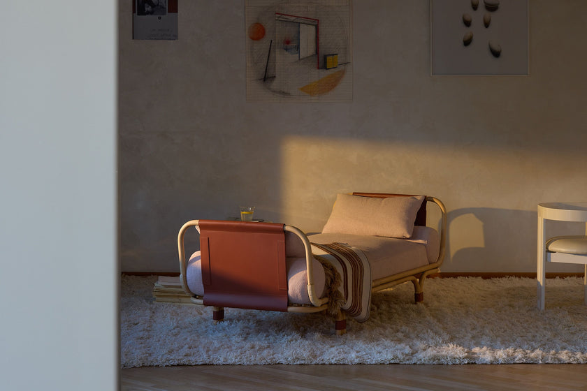 Isola Bella elegant rattan daybed by Studiopepe for Tacchini | Casa Design Group