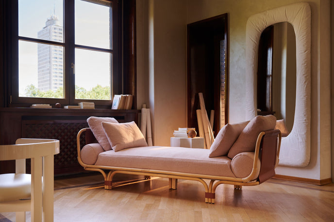 Isola Bella elegant rattan daybed by Studiopepe for Tacchini | Casa Design Group