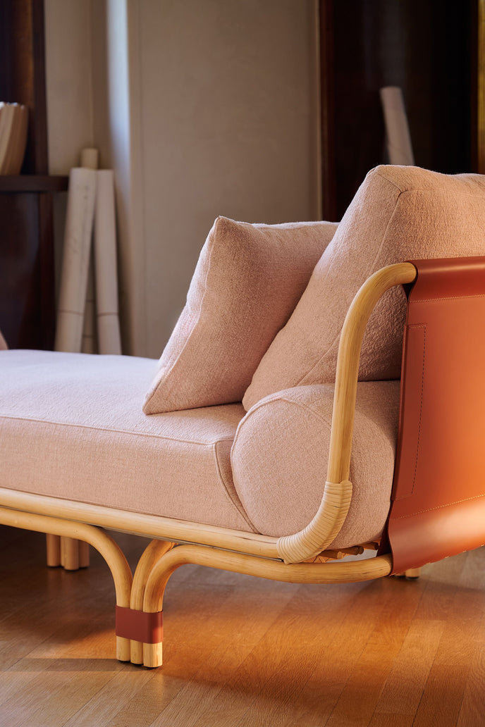 Isola Bella elegant rattan daybed by Studiopepe for Tacchini | Casa Design Group