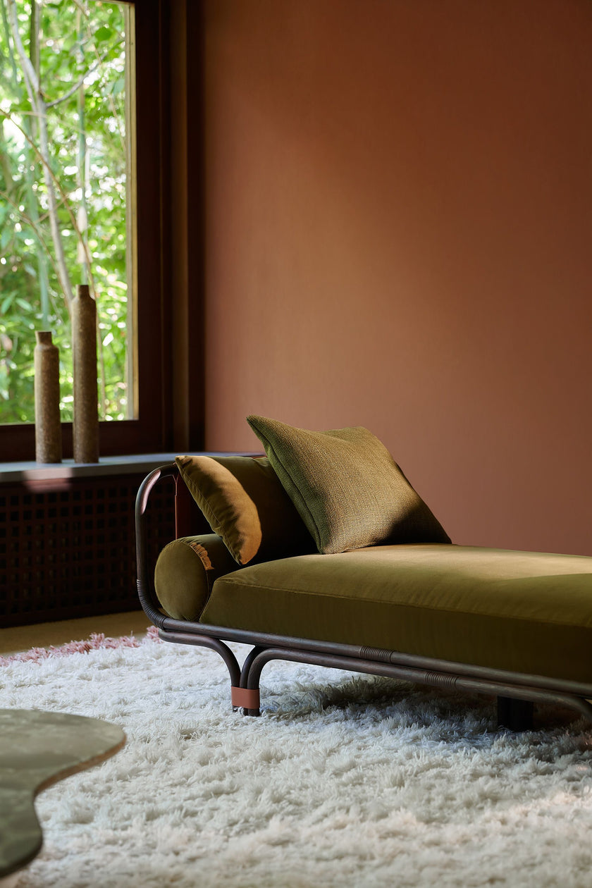 Isola Bella elegant rattan daybed by Studiopepe for Tacchini | Casa Design Group