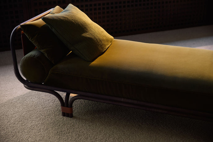 Isola Bella elegant rattan daybed by Studiopepe for Tacchini | Casa Design Group