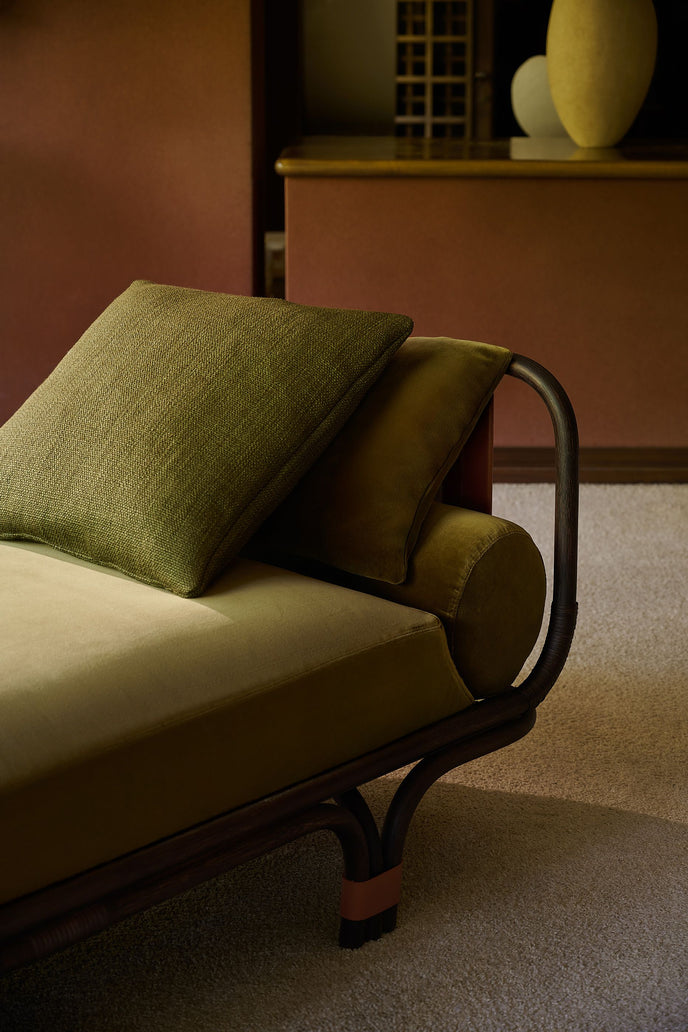 Isola Bella elegant rattan daybed by Studiopepe for Tacchini | Casa Design Group