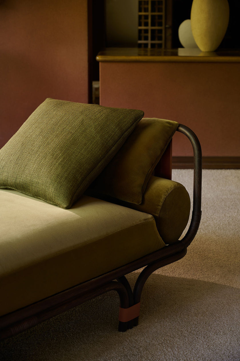 Isola Bella elegant rattan daybed by Studiopepe for Tacchini | Casa Design Group