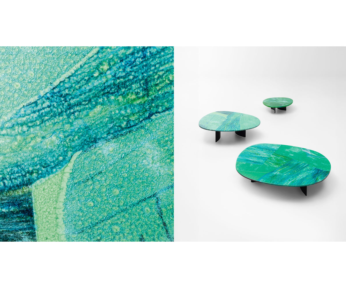 Lava Stone Isole Outdoor Coffee Table by Paola Lenti Handcrafted and Stylish Furniture | Casa Design Group