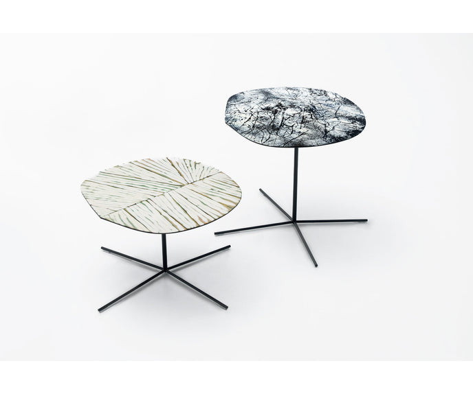 Luxury Ivy Side Table by Paola Lenti Decorated with Unique Enamel Elementsv Casa Design Group