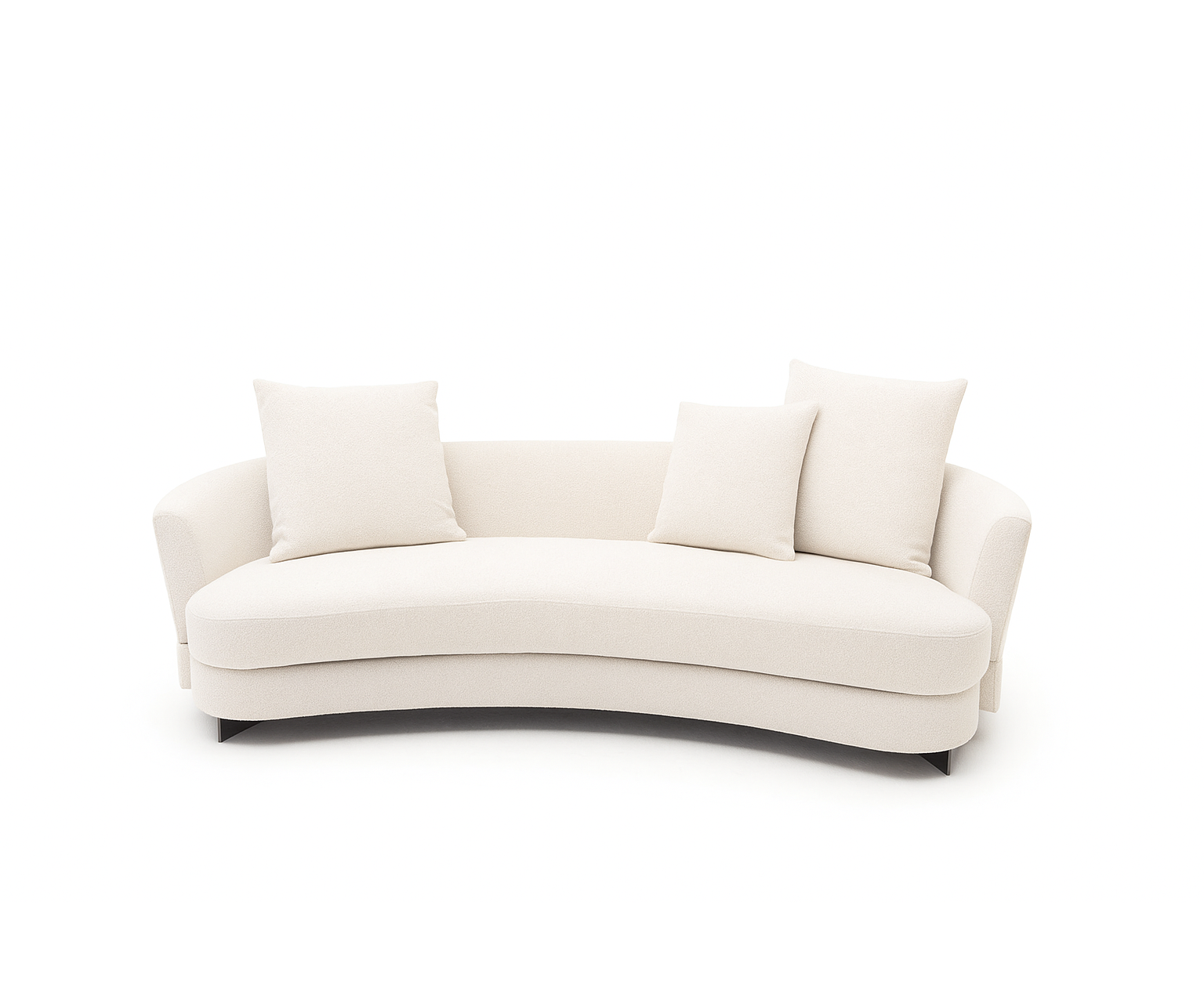 Modern Italian Jeff Curved Sofa by Marelli in Fellini Fabric Casa Design Group