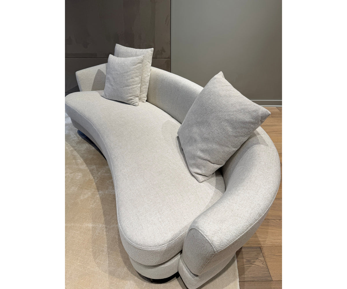 Modern Italian Jeff Curved Sofa by Marelli in Fellini Fabric Casa Design Group