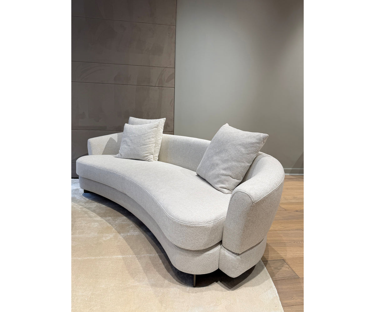 Modern Italian Jeff Curved Sofa by Marelli in Fellini Fabric Casa Design Group