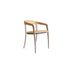 Stylish Teak and Aluminum with Olefin Fiber Jive Outdoor Dining Armchair by Royal Botania Casa Design Group