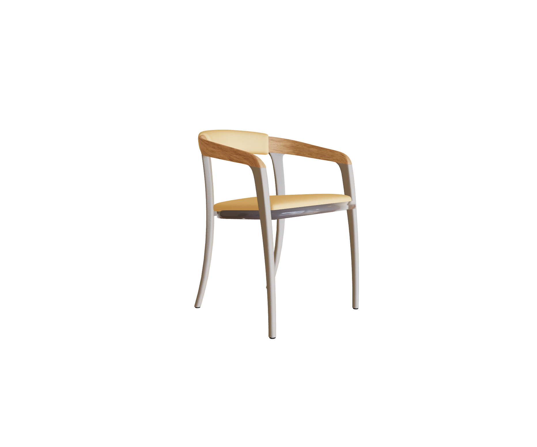 Stylish Teak and Aluminum with Olefin Fiber Jive Outdoor Dining Armchair by Royal Botania Casa Design Group