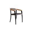 Stylish Teak and Aluminum with Olefin Fiber Jive Outdoor Dining Armchair by Royal Botania Casa Design Group