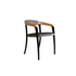 Stylish Teak and Aluminum with Olefin Fiber Jive Outdoor Dining Armchair by Royal Botania Casa Design Group