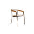 Stylish Teak and Aluminum with Olefin Fiber Jive Outdoor Dining Armchair by Royal Botania Casa Design Group