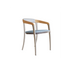 Stylish Teak and Aluminum with Olefin Fiber Jive Outdoor Dining Armchair by Royal Botania Casa Design Group