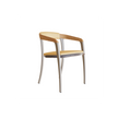 Stylish Teak and Aluminum with Olefin Fiber Jive Outdoor Dining Armchair by Royal Botania Casa Design Group