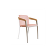 Elegant Teak and Aluminum Jive Outdoor Dining Armchair by Royal Botania Casa Design Group