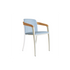 Elegant Teak and Aluminum Jive Outdoor Dining Armchair by Royal Botania Casa Design Group
