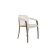 Elegant Teak and Aluminum Jive Outdoor Dining Armchair by Royal Botania Casa Design Group