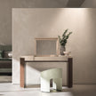 Jules Vanity with Concealed Mirror and Leather Top by CPRN Homood | Casa Design Group