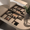 Jules Vanity with Concealed Mirror and Leather Top by CPRN Homood | Casa Design Group
