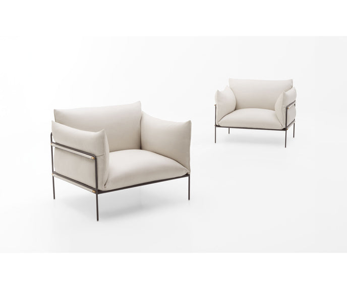 Contemporary Kabà Outdoor Lounge Chair by Paola Lenti with Removable Cushions Casa Design Group