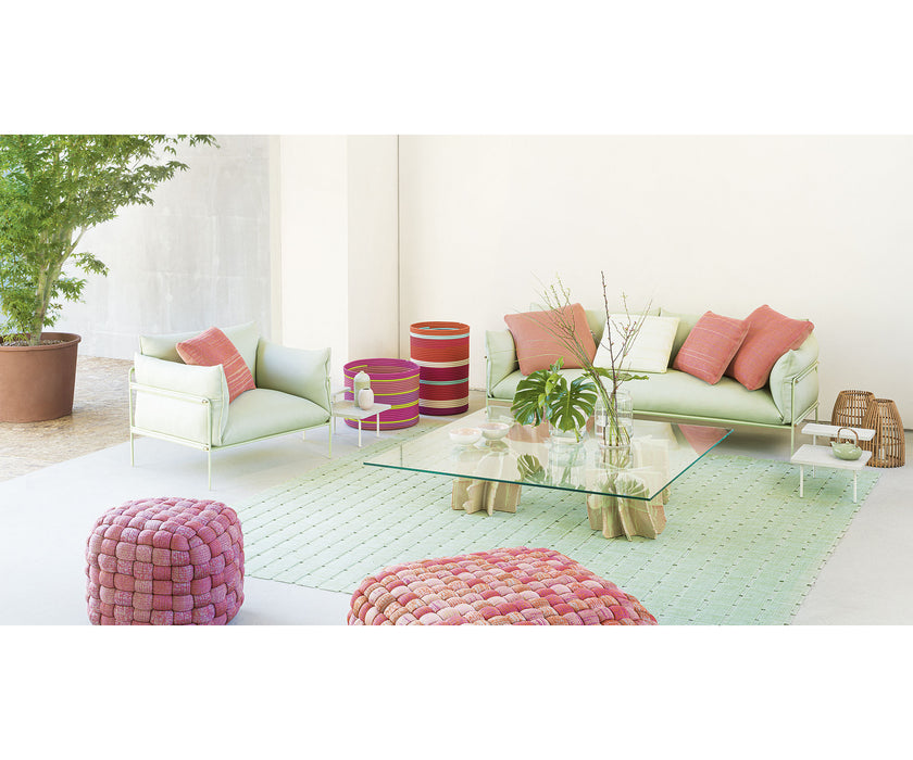 Contemporary Kabà Outdoor Lounge Chair by Paola Lenti with Removable Cushions Casa Design Group