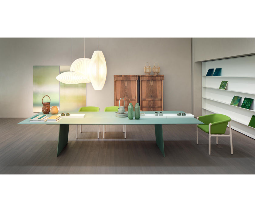 Luxury Kanji Dining Table by Paola Lenti Modern Dining with Marble and Metal Inserts Casa Design Group