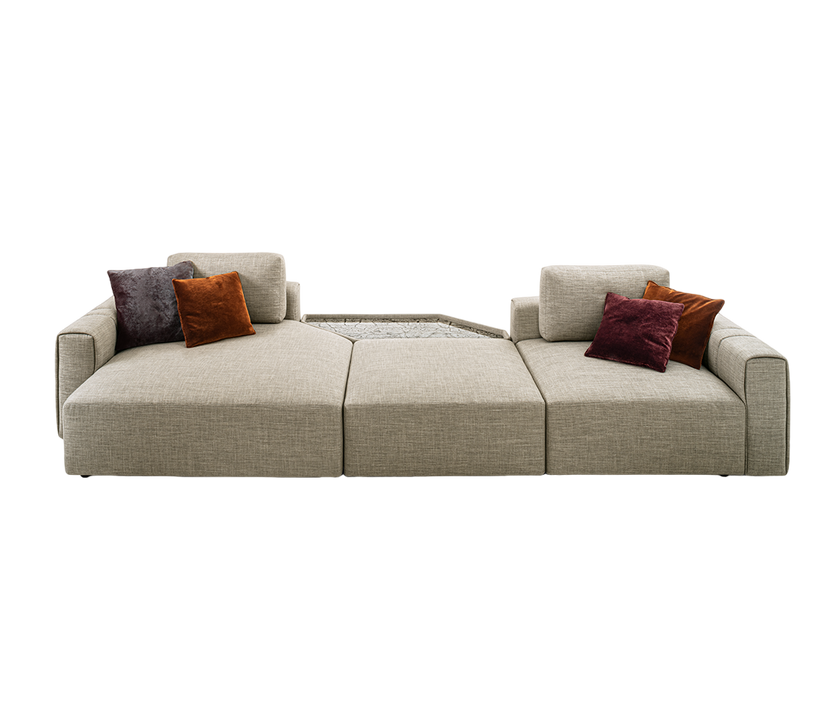 Karphi Modular Sofa by Giorgetti with quilted detailing and contemporary modular design | Casa Design Group