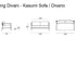 High End Kasumi Outdoor Sofa by Living Divani Casa Design Group