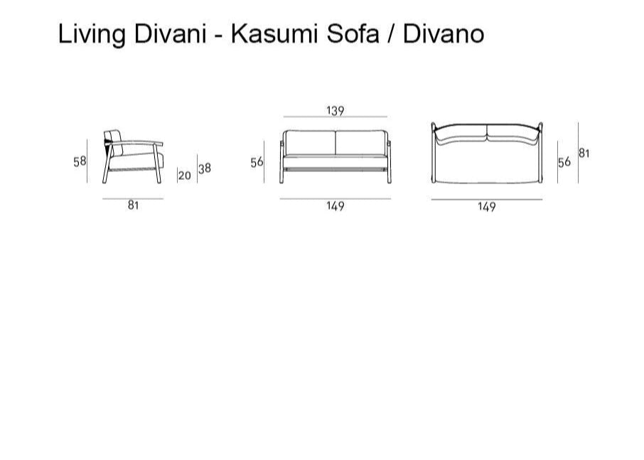 High End Kasumi Outdoor Sofa by Living Divani Casa Design Group