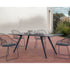 Modern Katana Outdoor Rectangular Table with Metal Legs and Porcelain Stoneware Top by Potocco | Casa Design Group