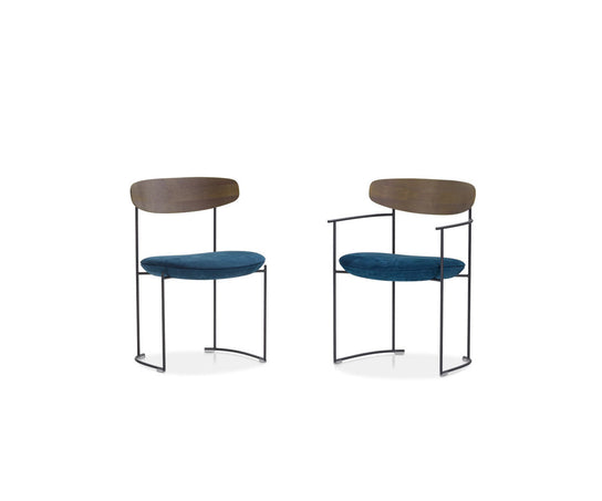 Keel Chairs by Potocco modern wood and metal dining chairs Casa Design Group