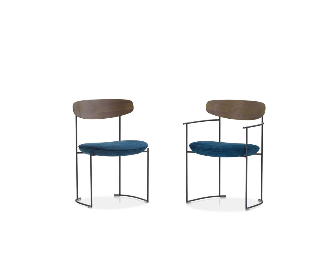 Keel Chairs by Potocco modern wood and metal dining chairs Casa Design Group