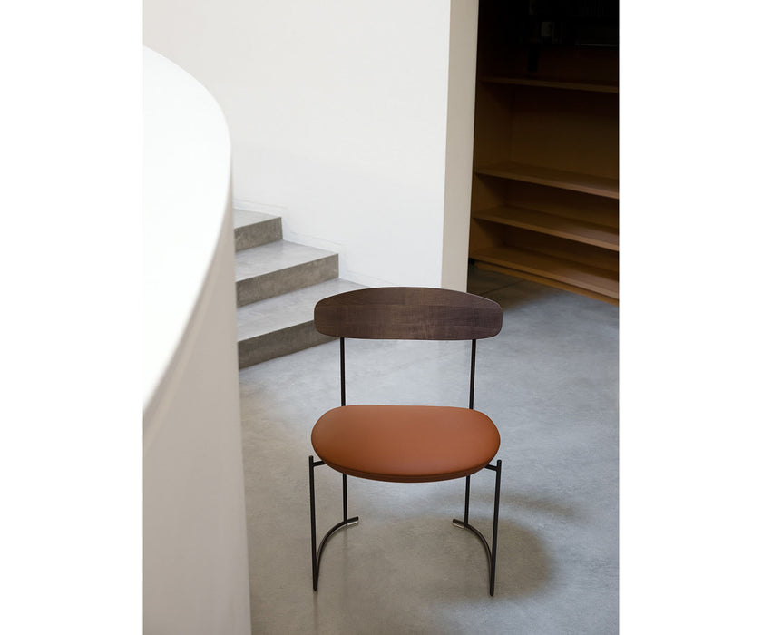 Keel Chairs by Potocco modern wood and metal dining chairs Casa Design Group