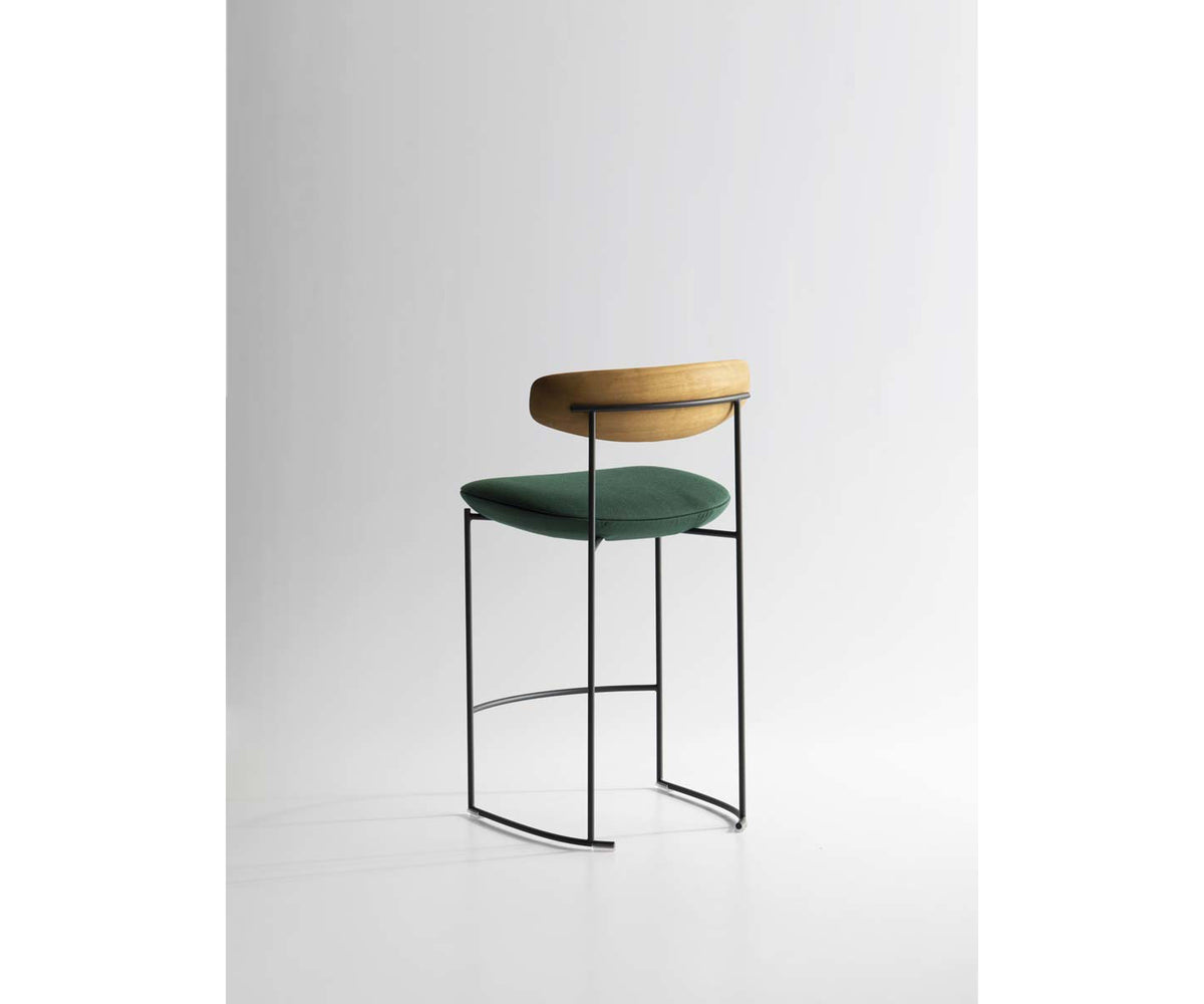 Modern Keel Outdoor Barstool with Metal Frame by Potocco | Casa Design Group