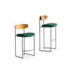 Modern Keel Outdoor Barstool with Metal Frame by Potocco | Casa Design Group