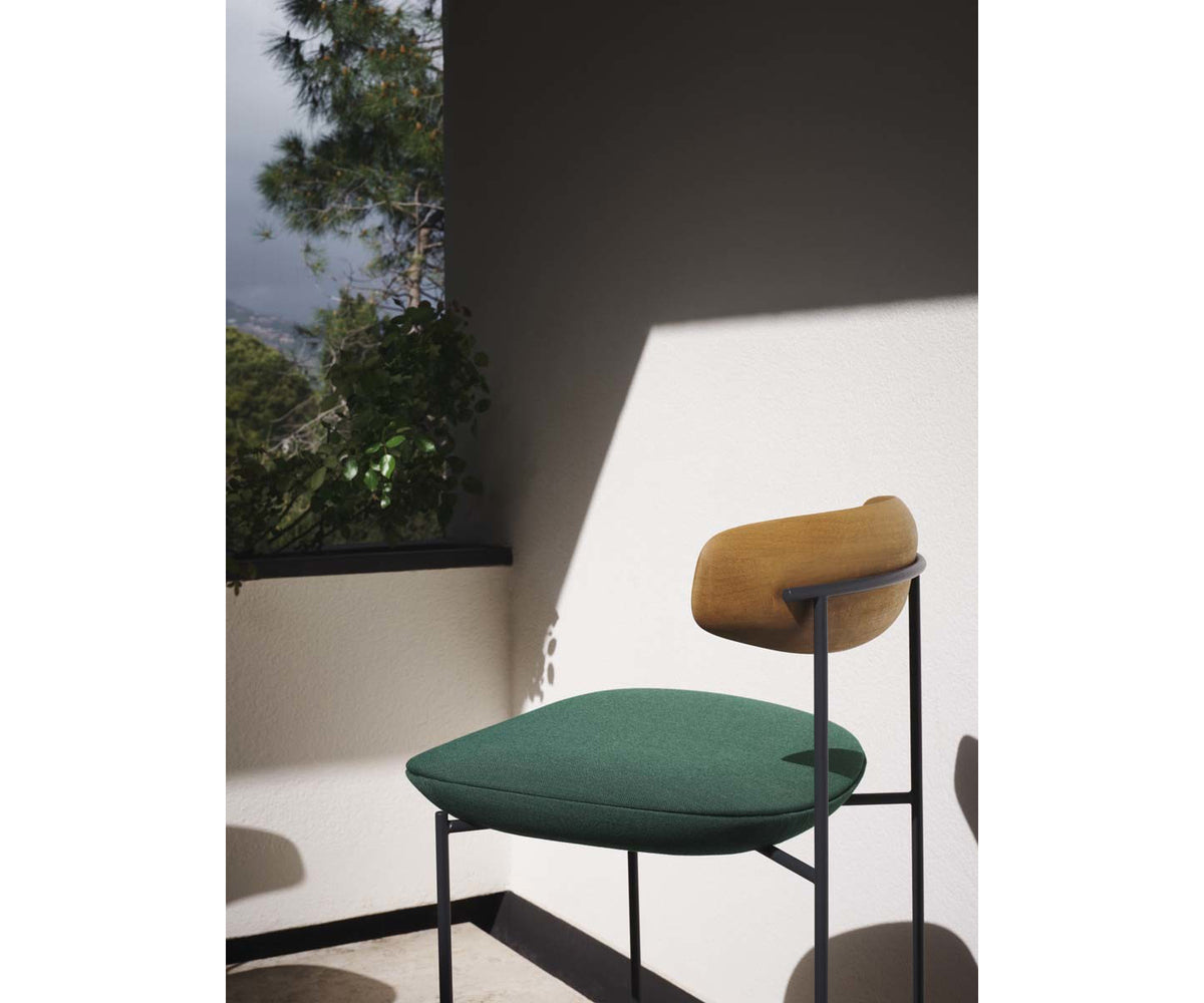 Modern Keel Outdoor Barstool with Metal Frame by Potocco | Casa Design Group